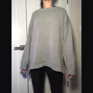 Grey ribbed sweater forever 21